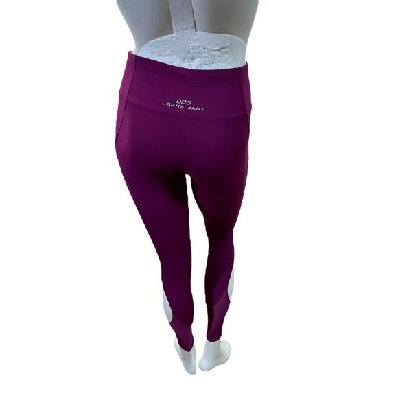 Lorna Jane Raspberry Running Pants with Cut-Out Details – Size Small - Picture 2 of 16